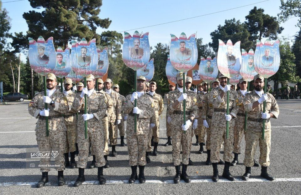 صبحگاه مشترک نیروهای مسلح استان گلستان به‌مناسبت روز ارتش